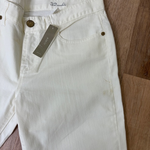 J Crew Ankle toothpick white jeans NWT - Picture 8 of 9
